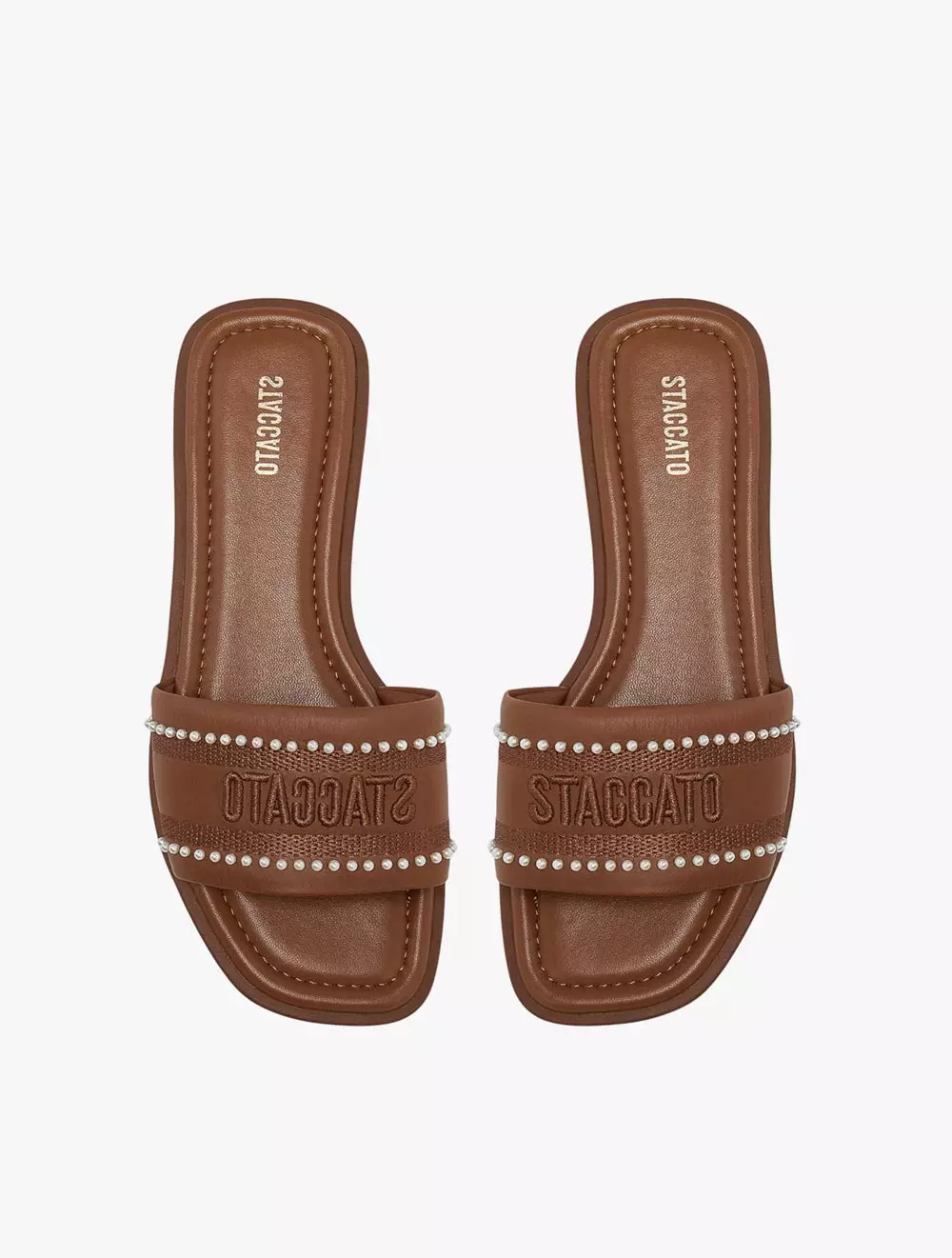 Staccato EEQ27-700 Women's Flat Sandals - Brown
