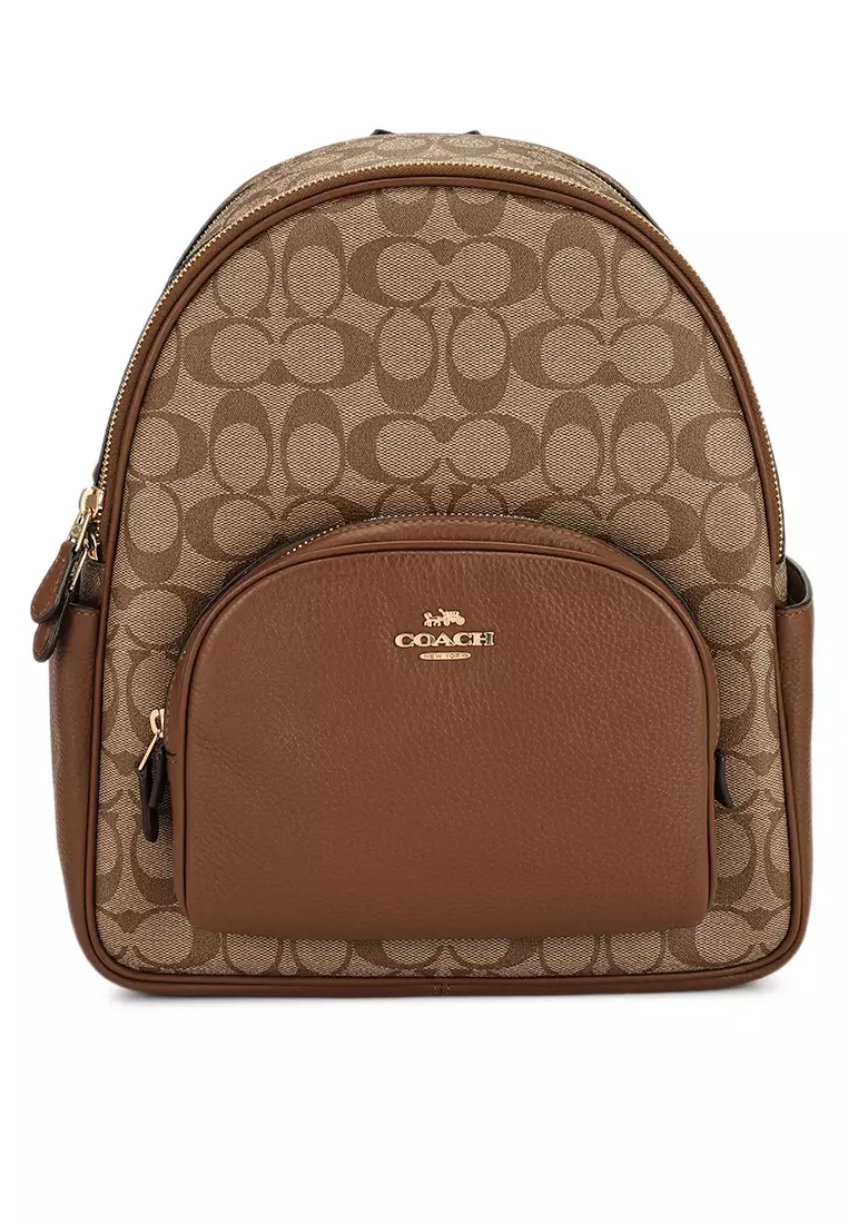 Coach Bags | Disney x Coach Court Backpack in Signature Canvas with Patches | Color: Tan | Size: Os | Fanecita's Closet