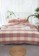 Milliot & Co. pink Aro Checked Queen 5-pc Quilt Cover Set 0A978HL633F84AGS_3