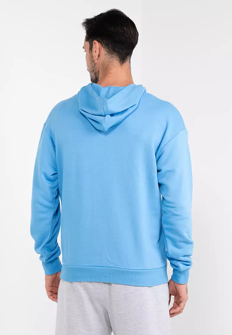 Puma script sherpa overhead hoodie top
