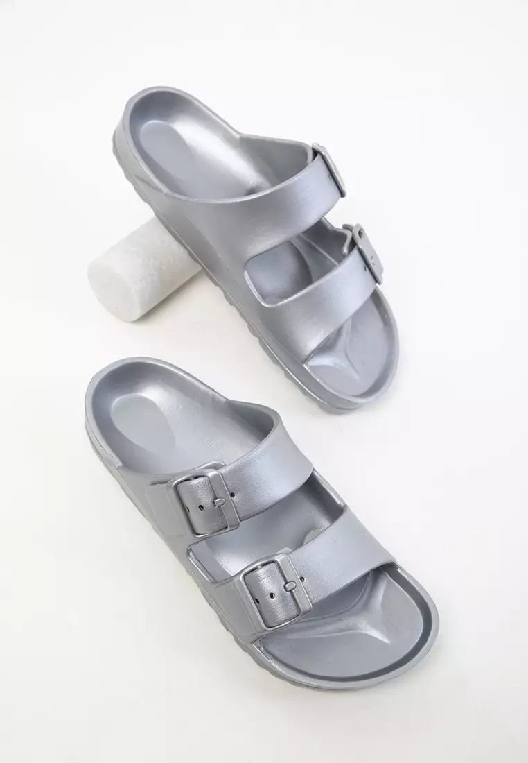 16179 Women's Silver Slippers