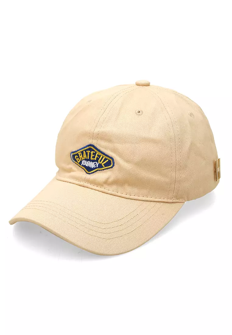 Jahari Aksesoris Fashion Pria Wanita Topi Baseball Kasual Logo Grateful Resizable Strap Material Cotton ORIGINAL - Beige