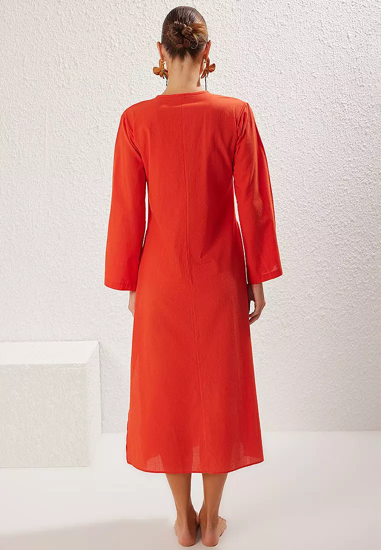 Cotton Beach Midi Dress