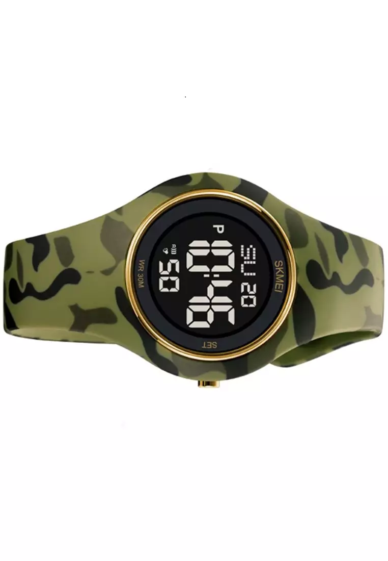 Jam Tangan Digital Pria Waterproof Many Function Strap Tali Material Silicone DV12 ORIGINAL