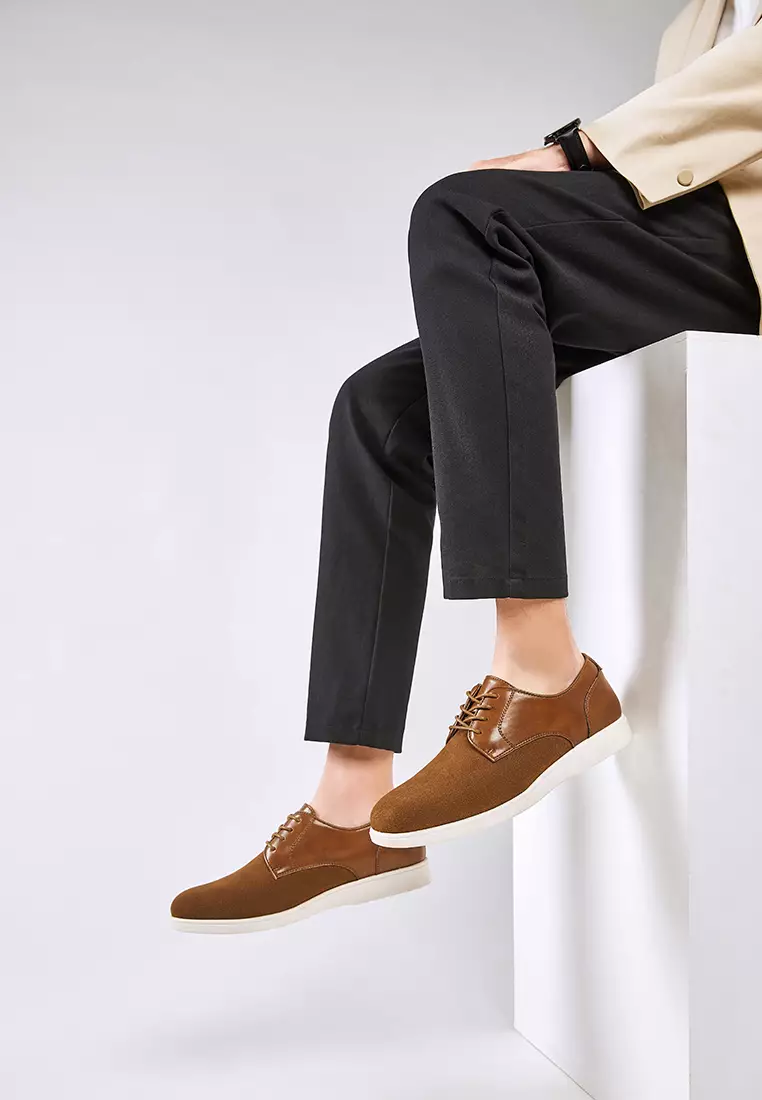 Cow Suede Derby Shoes KB8848-3