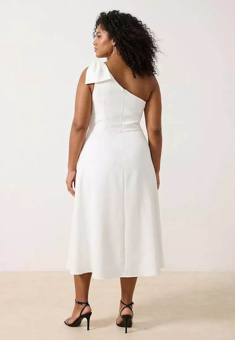 Ecru Finike Woven Large Size Dress Tbbss25Ah00054