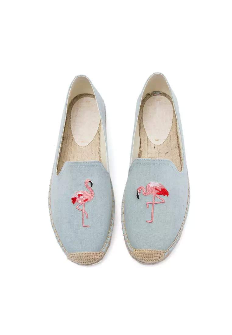 Embroidered Canvas Espadrilles HB45433