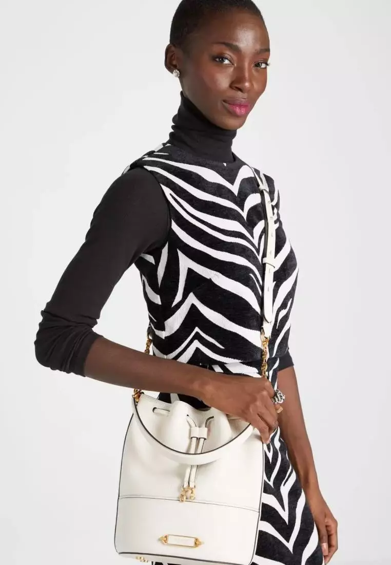 Kate Spade Gramercy Medium Bucket Bag Halo White