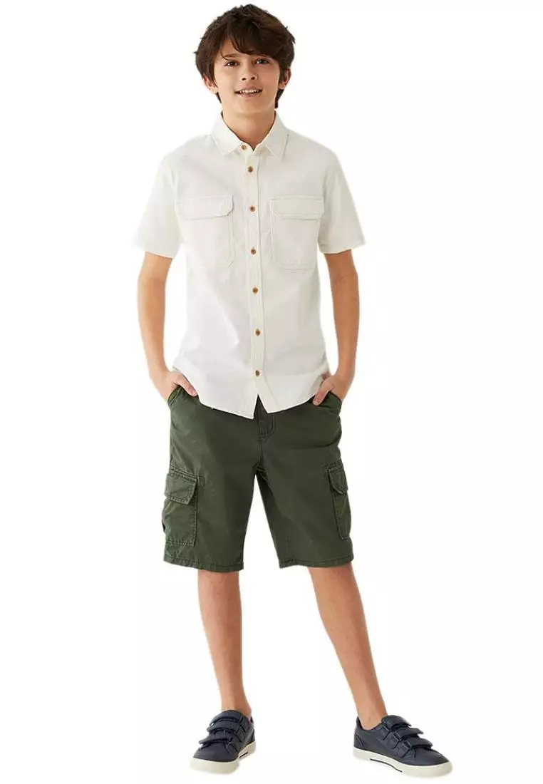 Buy MARKS SPENCER M S Pure Cotton Cargo Shorts 6 16 Yrs