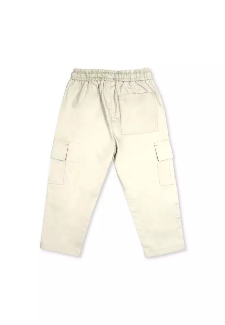 Boys Twill Cargo Jogger Pants 