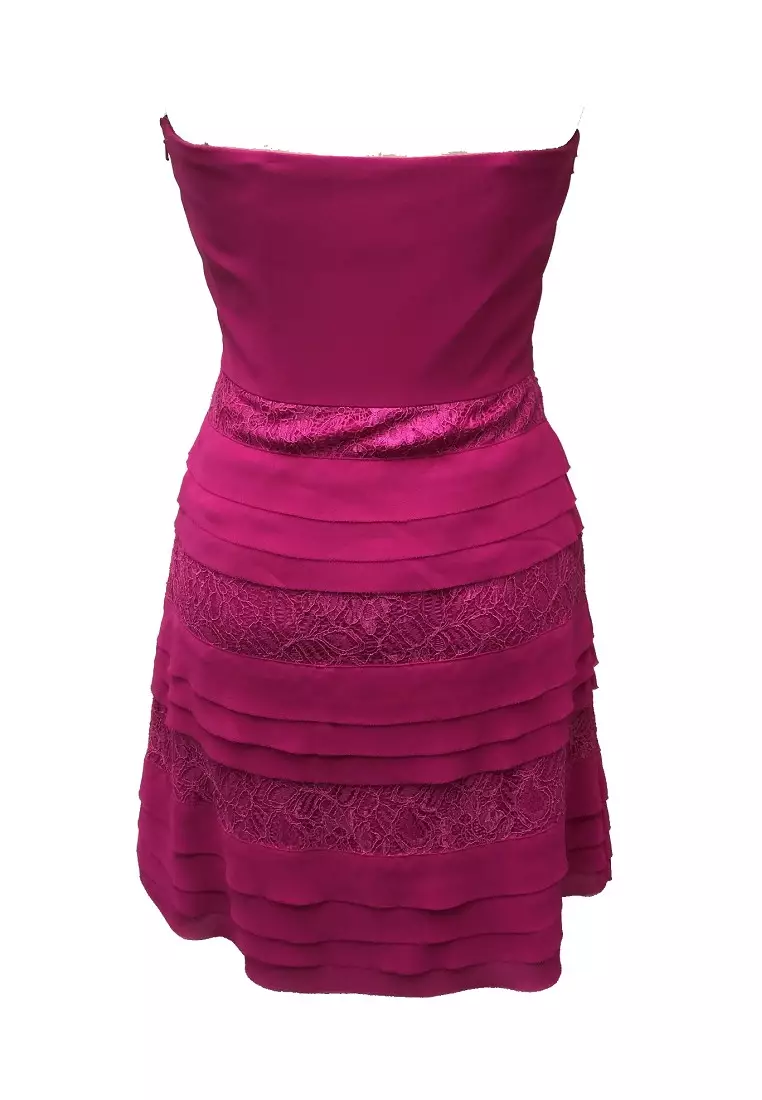 Sweetie Layered Lace Chiffon Draping Cocktail Dress