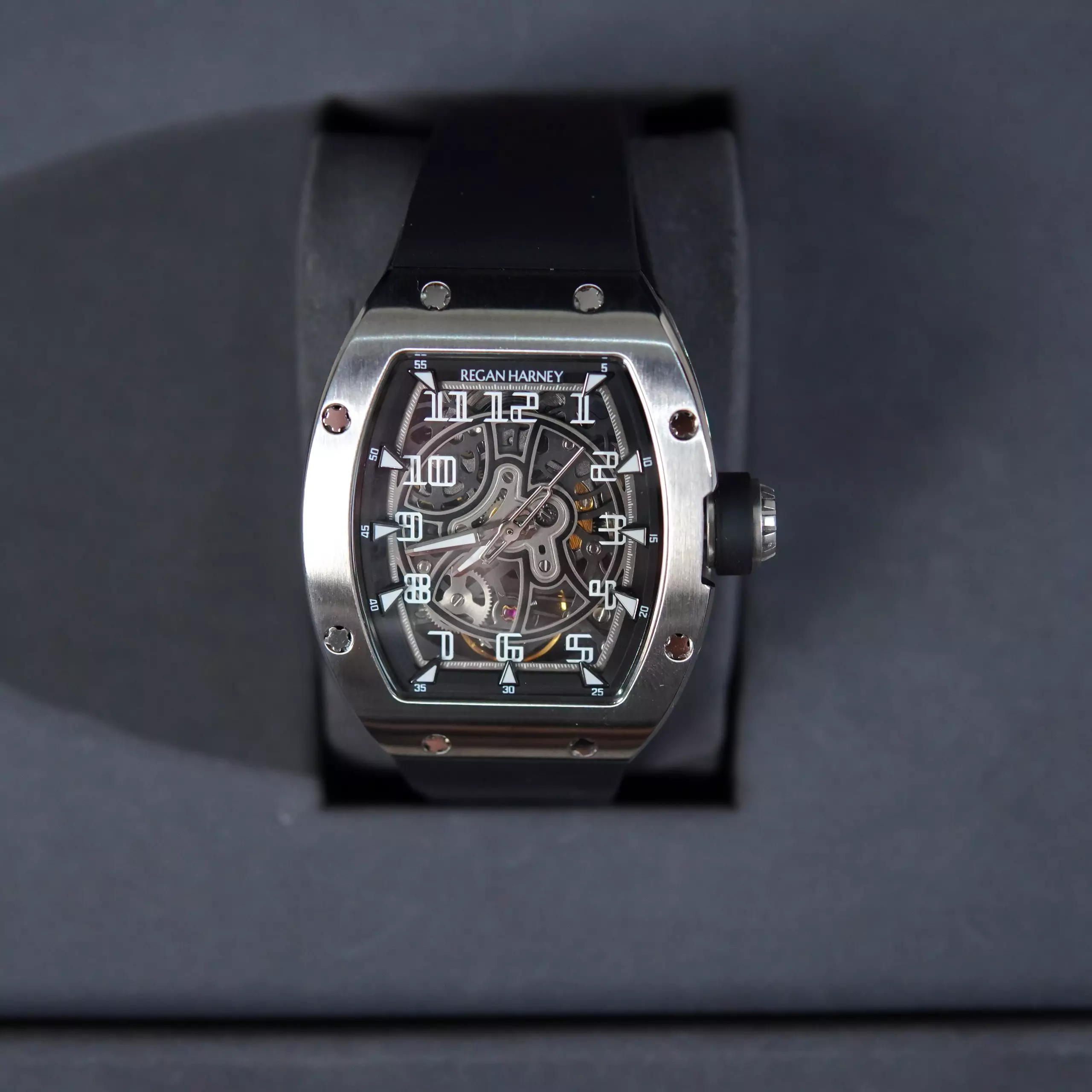 Jam Tangan REGAN HARNEY RH 81-11 QUANTUM FORGED TITANIUM WATCH 100% ORIGINAL - OS