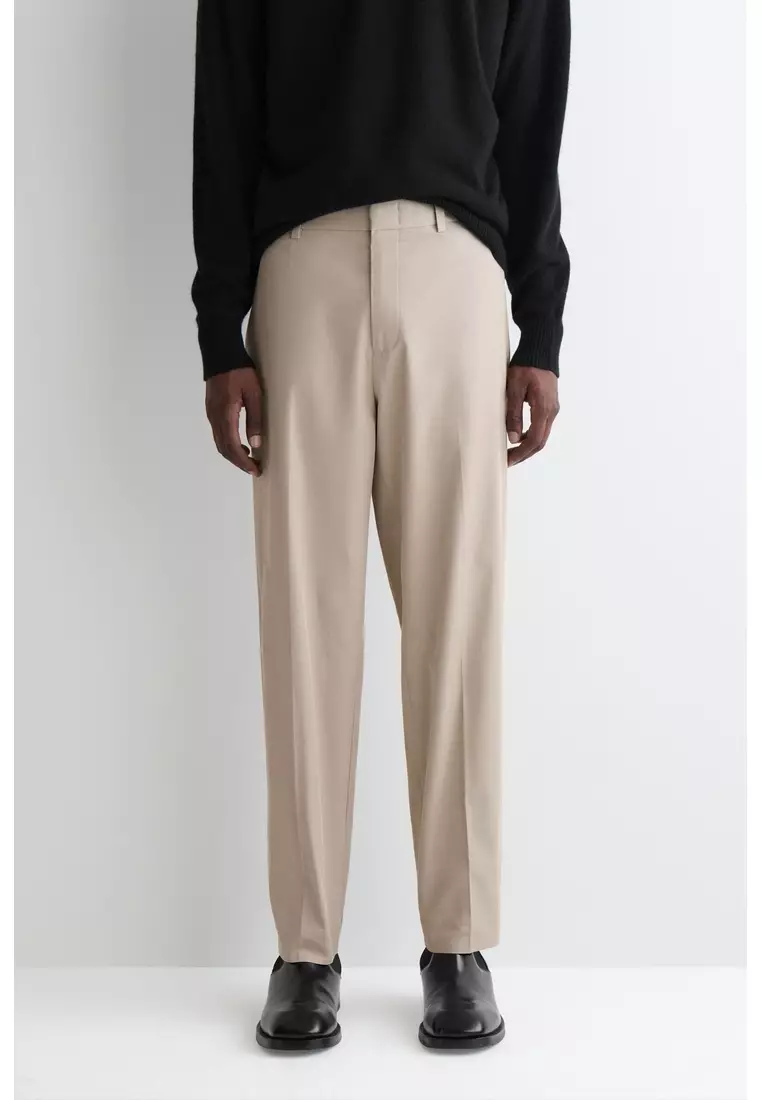COTTON REGULAR-FIT STRAIGHT-LEG CHINOS