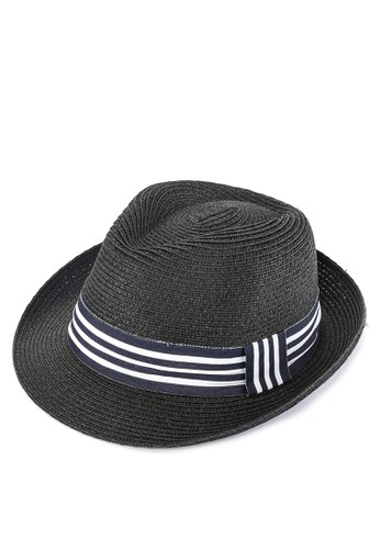 Jual Urban State Striped Band Straw Fedora Hat Original