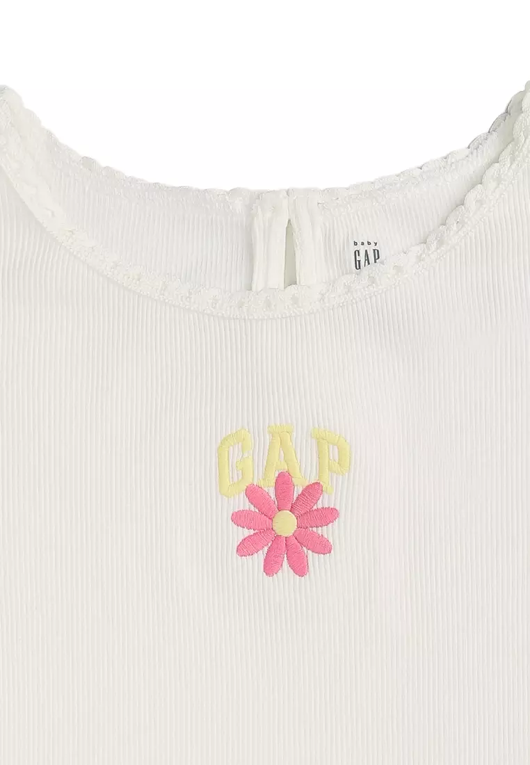 Short Sleeve Rib Logo Tee