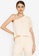 ZALORA OCCASION white Textured One Shoulder Top CC943AA5D441C8GS_1