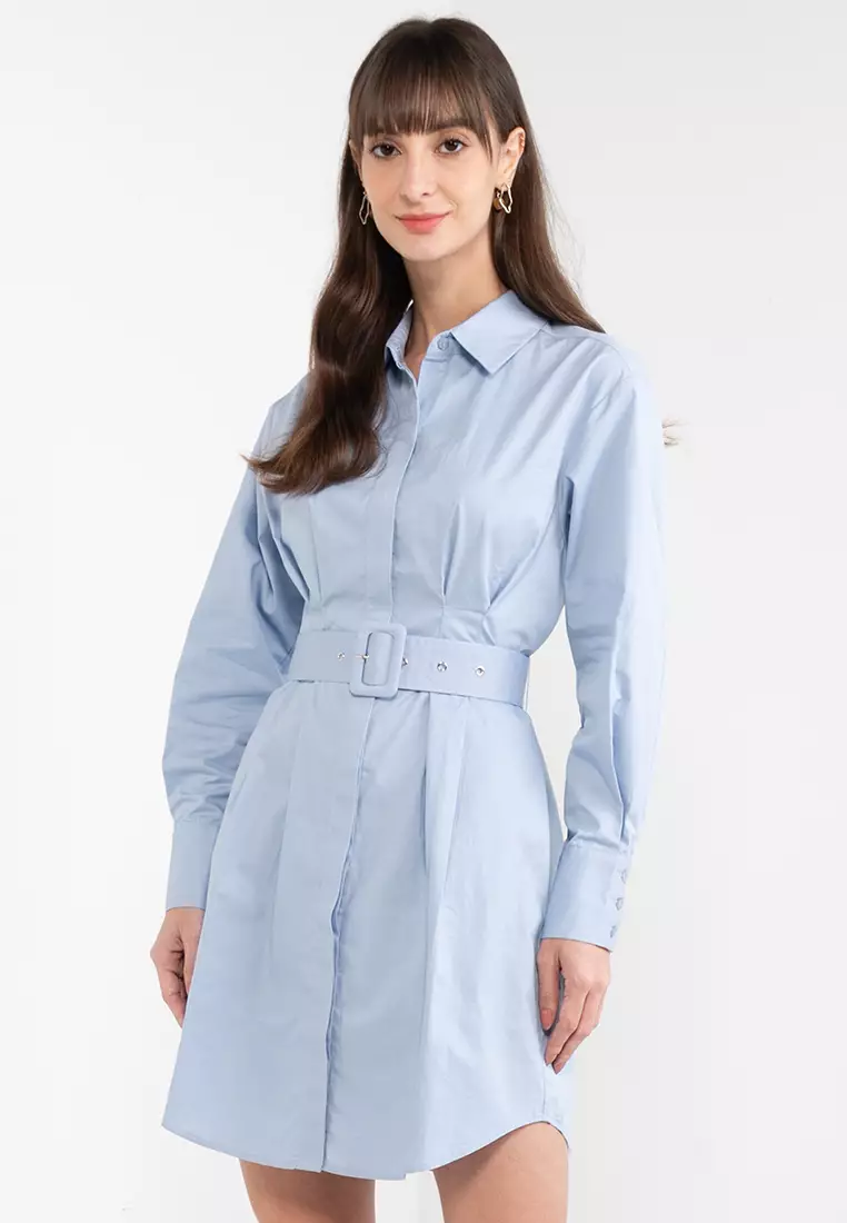 Button down shirt discount dress with belt