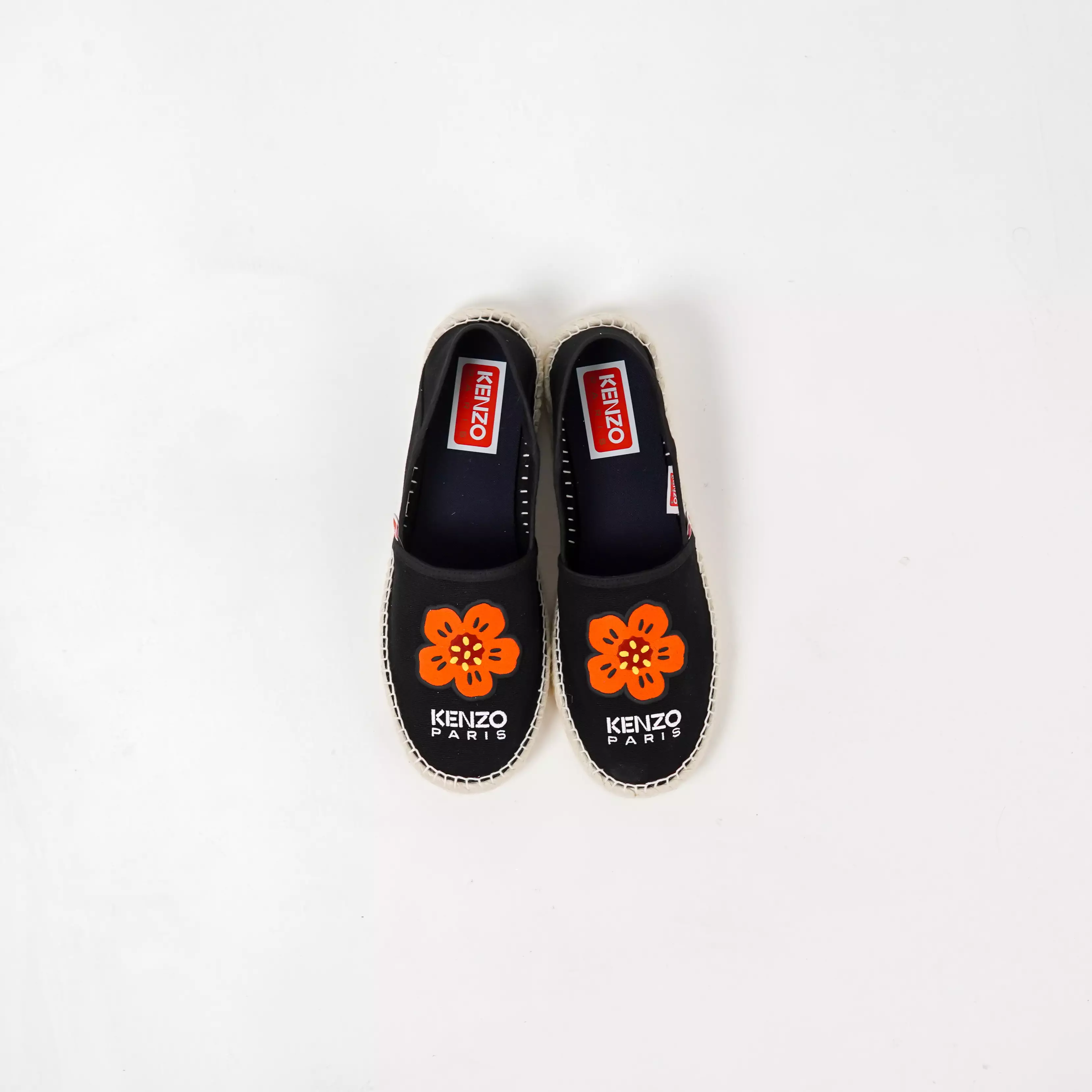 Sepatu KENZO BIG BOKE FLOWER RED BLACK ESPADRILLES 100% ORIGINAL