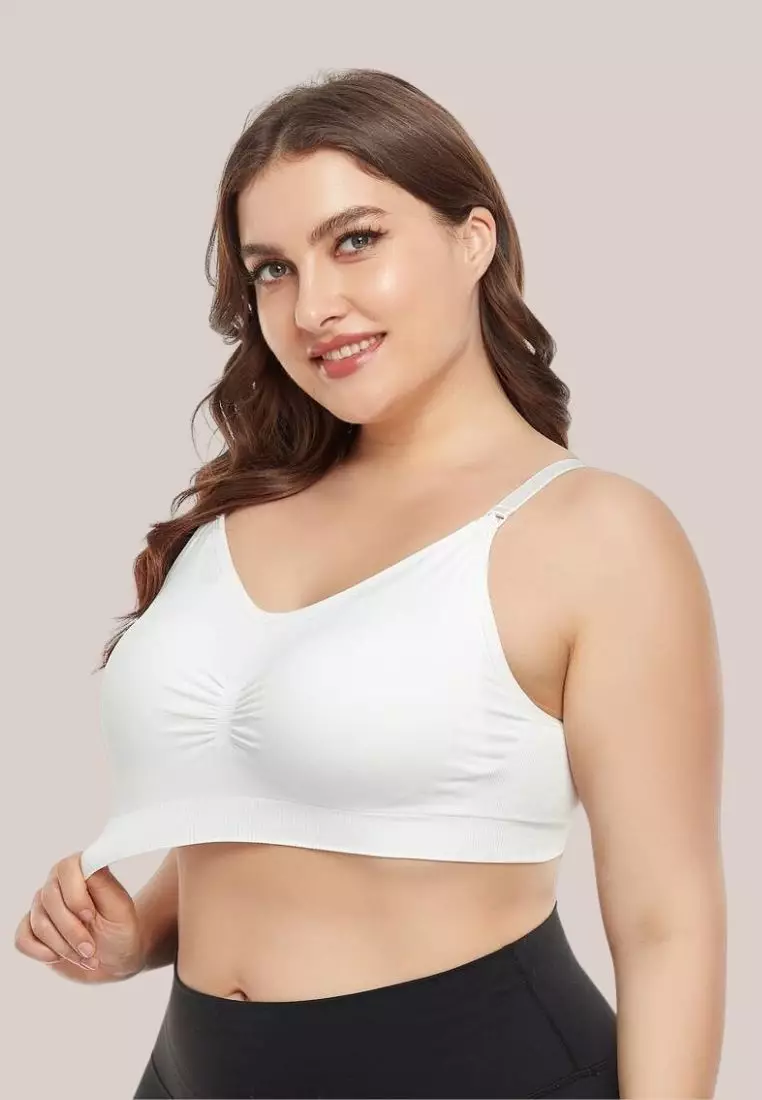 Grace Nursing Push Up Bra in White Maternity Bra