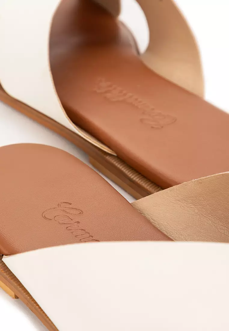 Cross Strap Flat Sandals