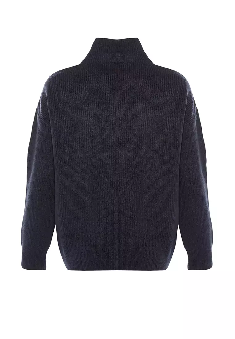 Zip-up Knitwear Sweater