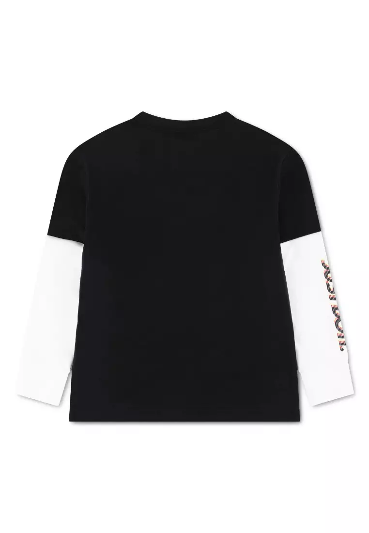 Boys Sportswear Victory Lap Twofer Long-Sleeve T-Shirt (Little Kids)