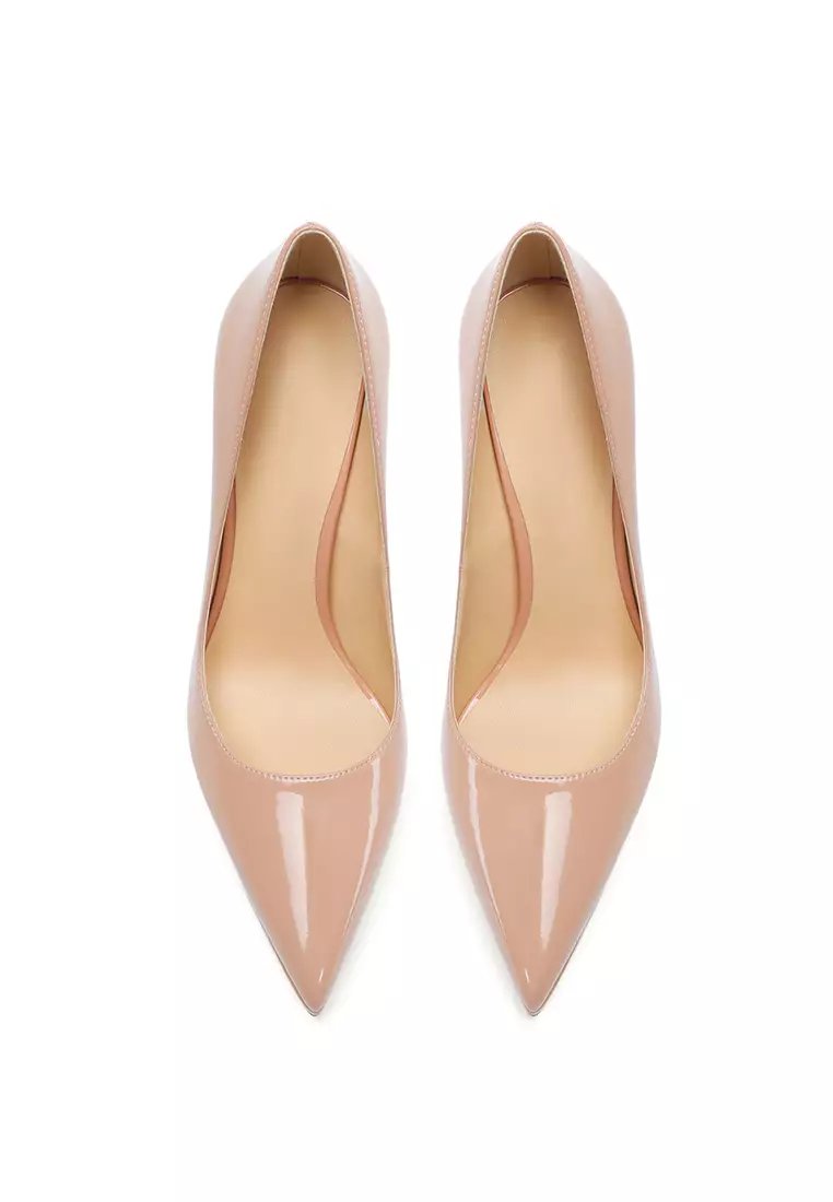 12CM Patent Leather Pointed High Heel Shoes HZL520