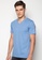 Puritan blue V-Neck Colored T-Shirt 737A5AAFE93827GS_1