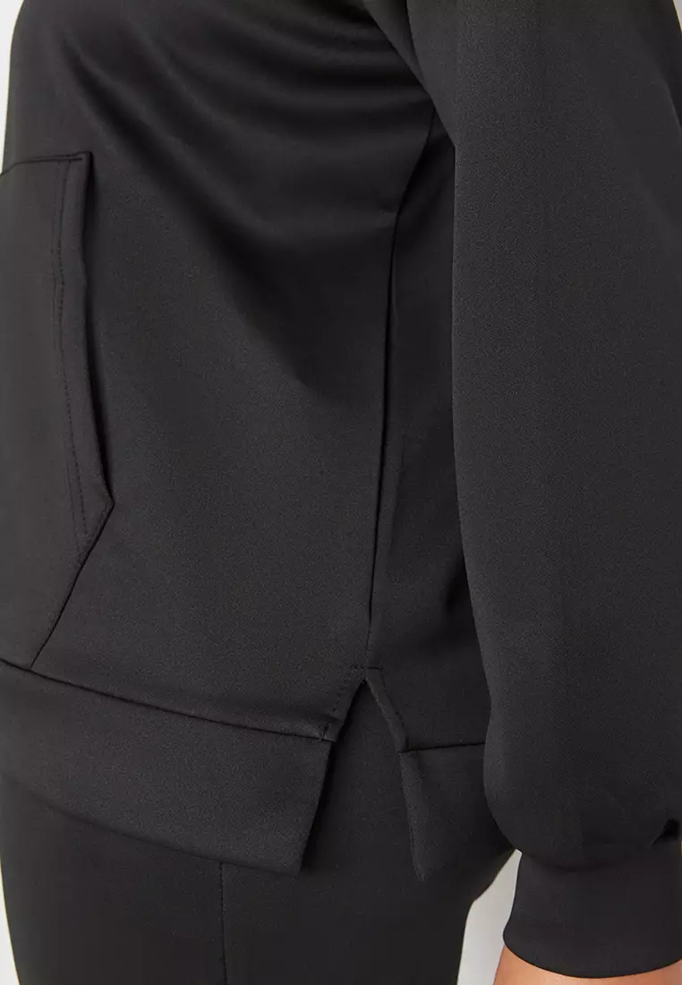 Plus Size Scuba Hoodie and Pants Set