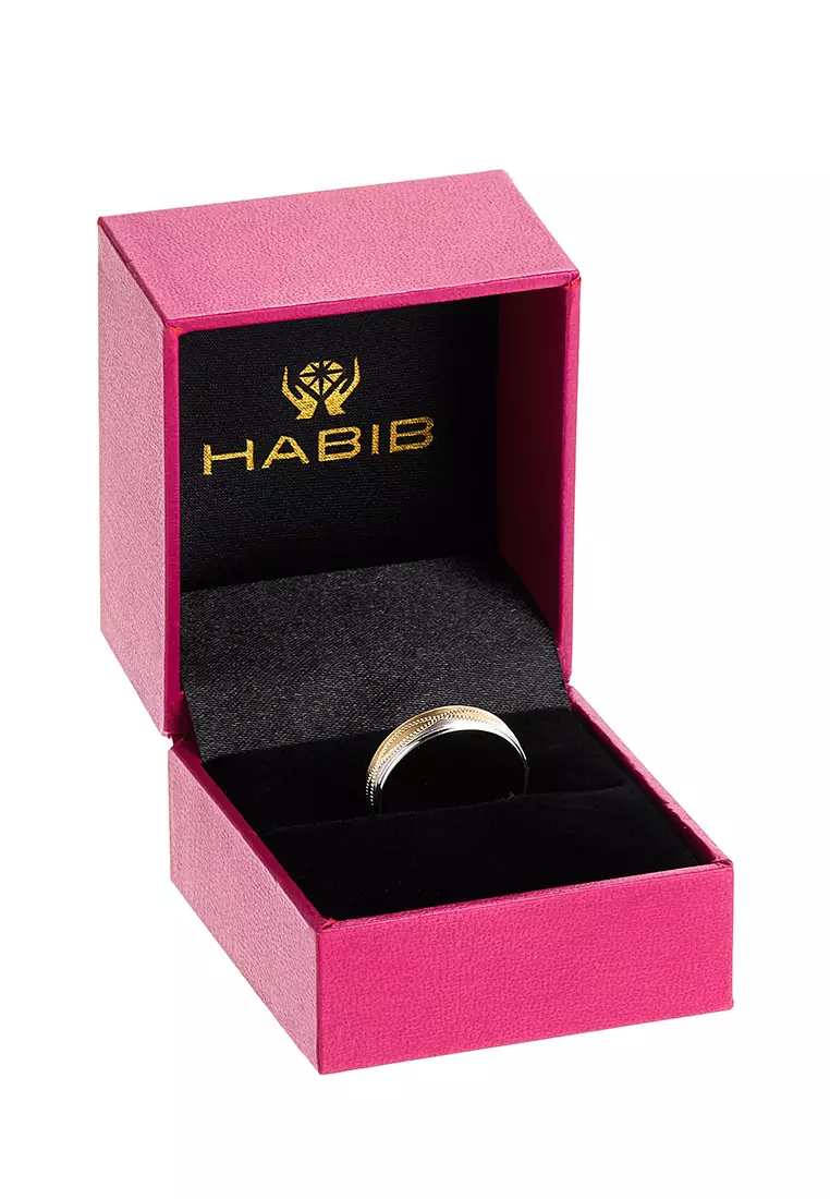 HABIB 375/9K Yellow and White Gold Ring WAA986-BI