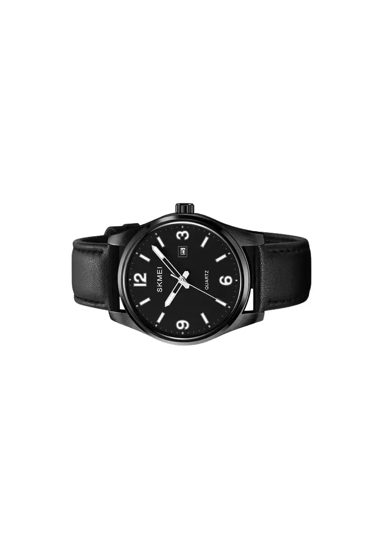 Jam Tangan Analog Pria Elegan Black ORIGINAL