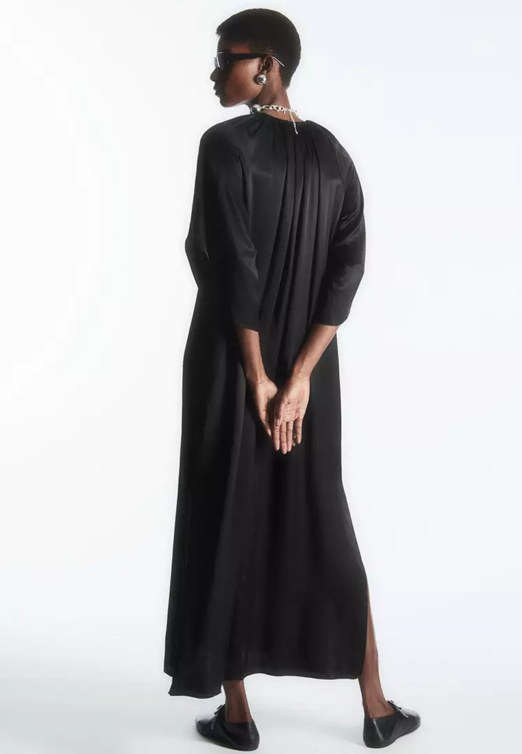 Buy COS Floaty Gathered Midi Dress 2024 Online