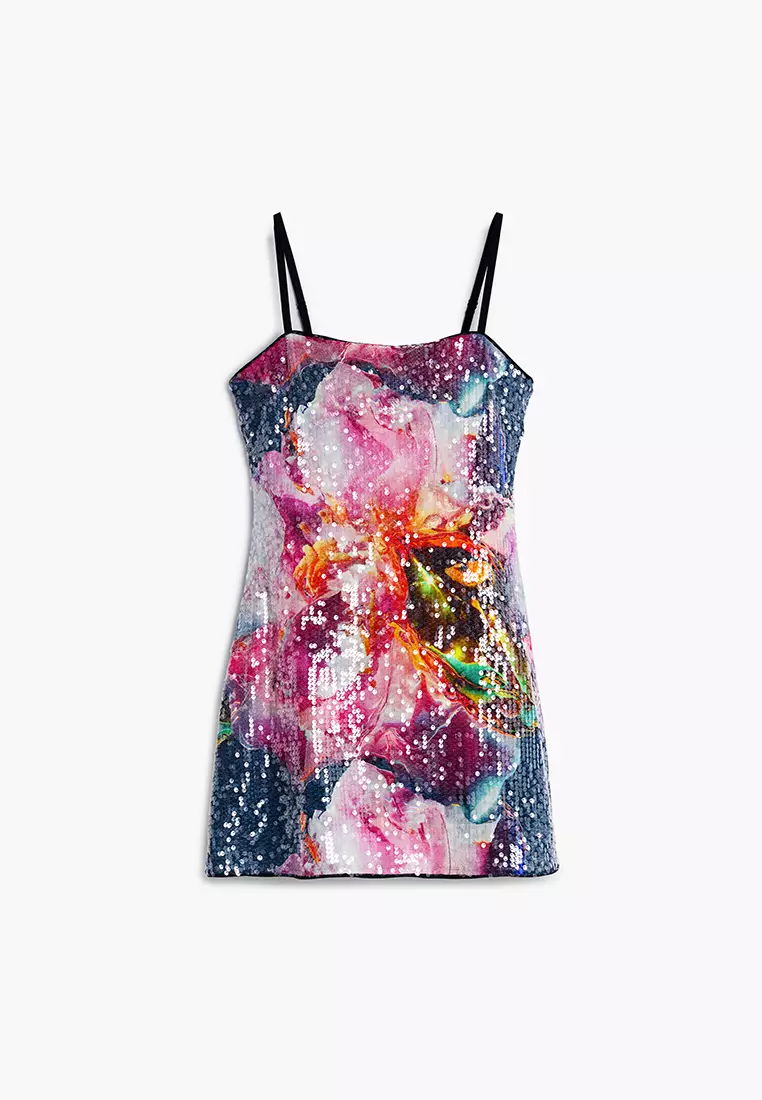 Sequin flower dress