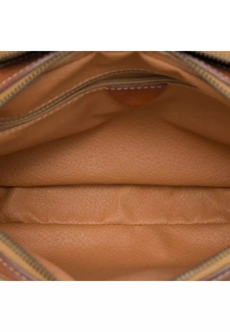 Pre-Loved Celine Macadam Coated Canvas Crossbody