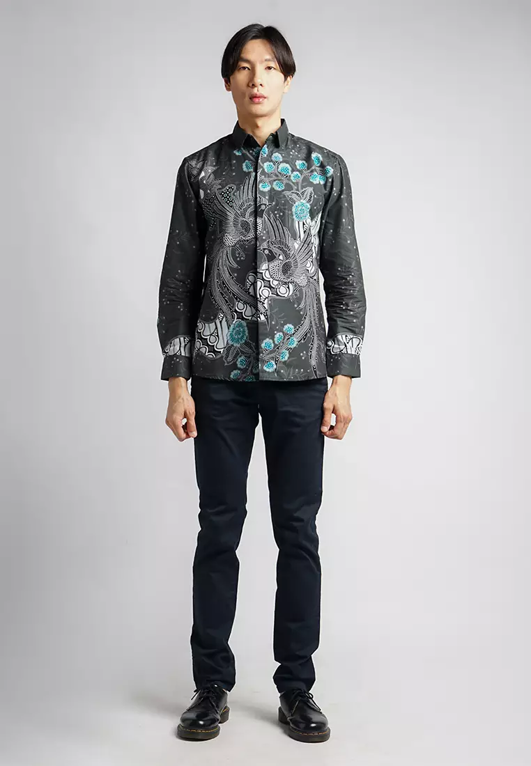 Hadinata Batik Pria Kemeja Panjang Furing Slimfit Kresna Kirana