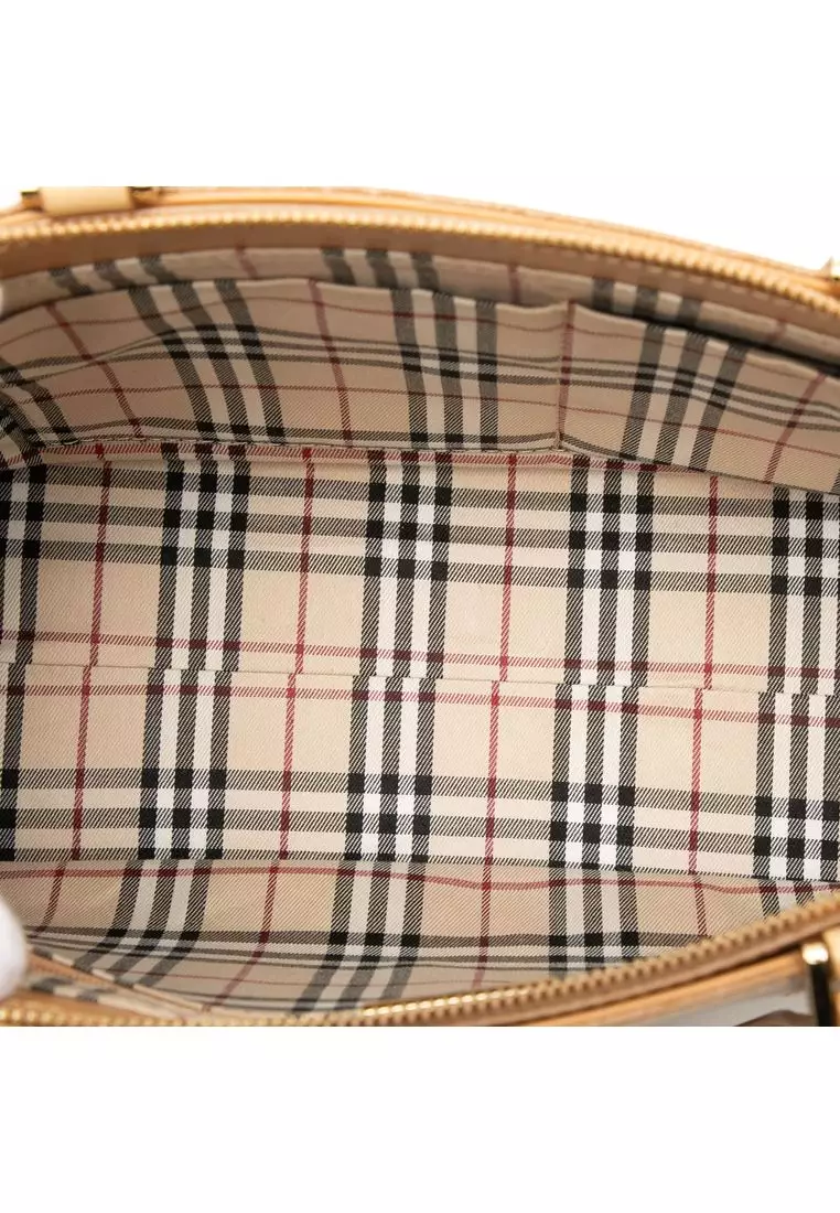 Pre-Loved Burberry Leather Tote