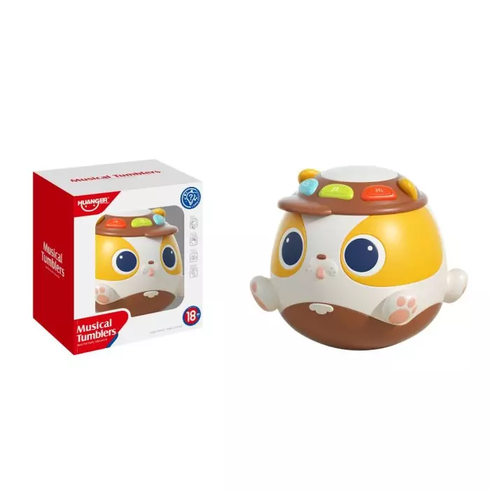 Huanger Sound And Light Dog Tumbler - Mainan Bunyi Edukasi Anak Bayi