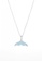 MINIMALIST LAB silver Minimalist Lab MARISSA Blue Stones Whale Tail Sterling Silver Necklace (Blue Stones in Silver) EBBB5AC7B3EE24GS_1