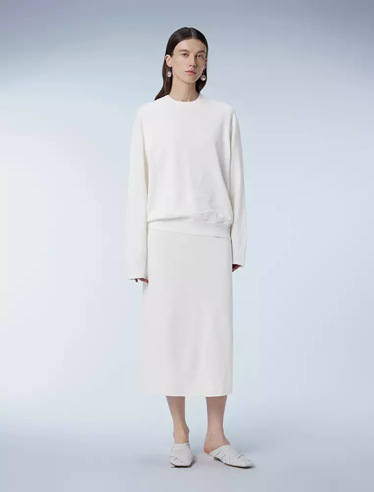   Long Sleeve Pullover Knit Sweater