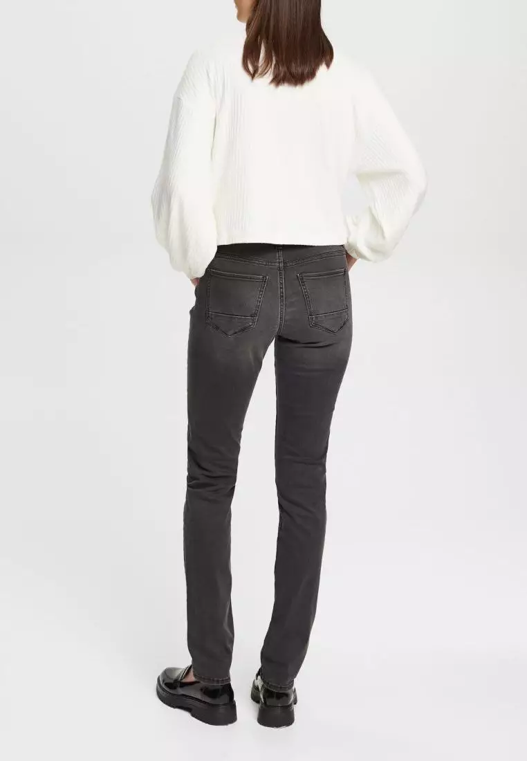 Buy Esprit ESPRIT Slim fit stretch jeans in GREY DARK WASH 2024 Online