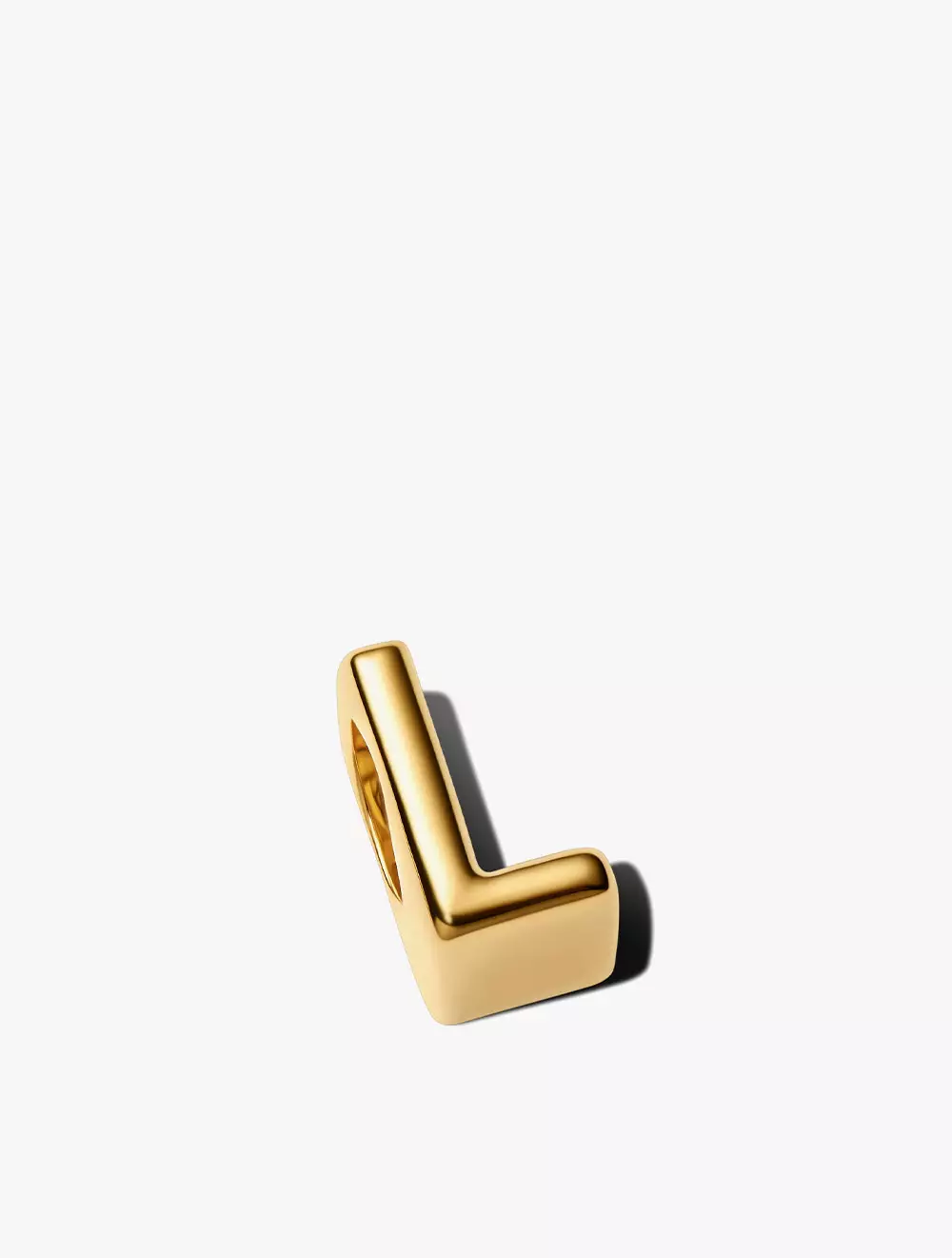 Letter L 14k gold-plated charm