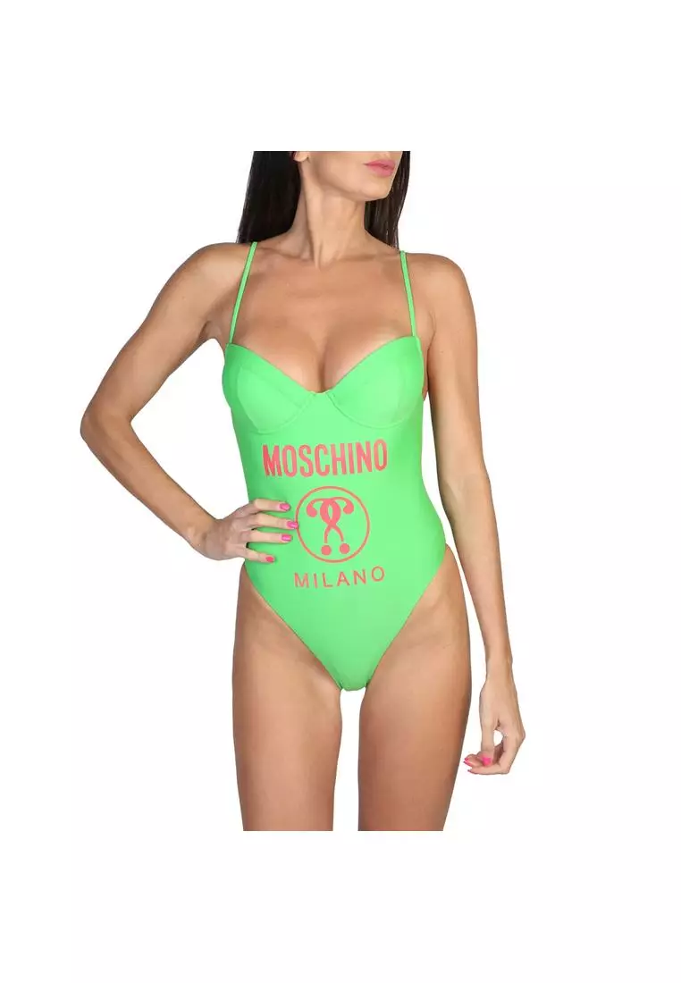 【送料&関税込】Moschino smiley One-piece Swimsuit Moschino Smiley face-motif Swimsuit | Yellow | FARFETCH IE