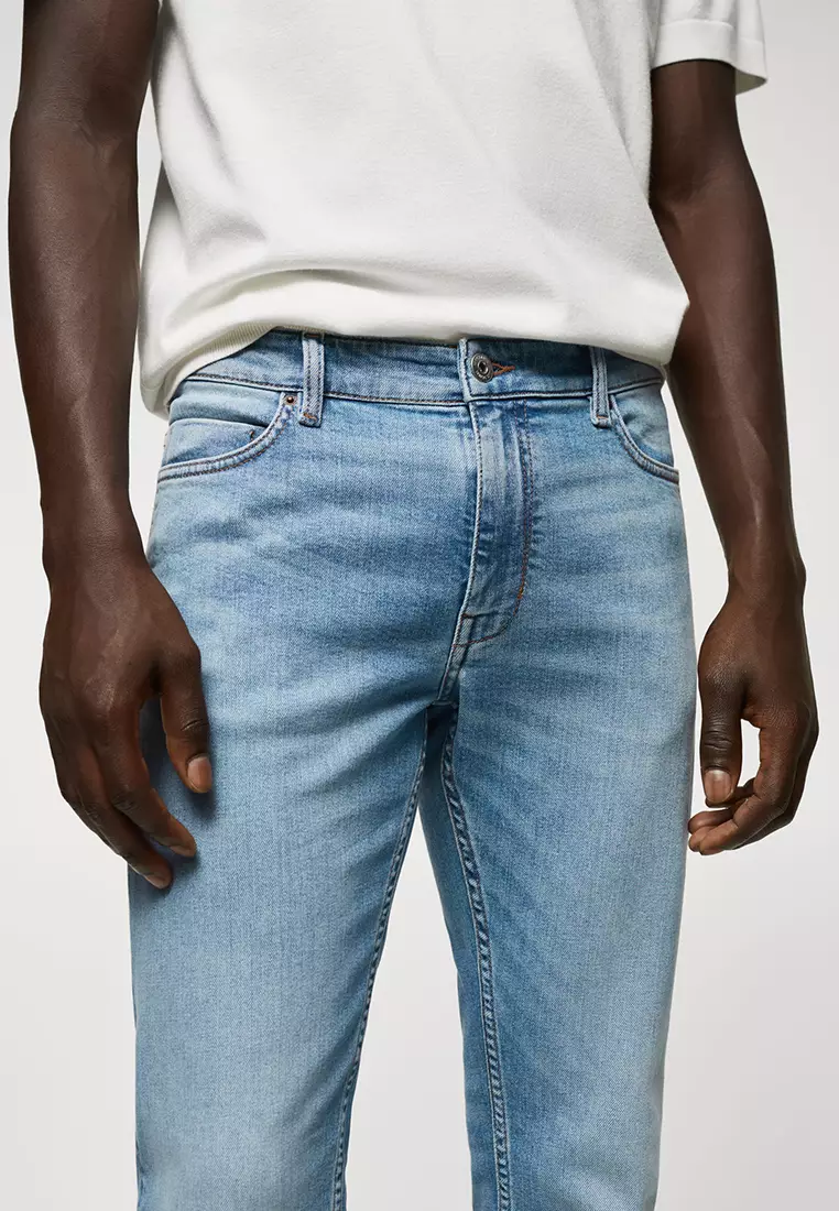 Slim Tapered Cropped Jeans