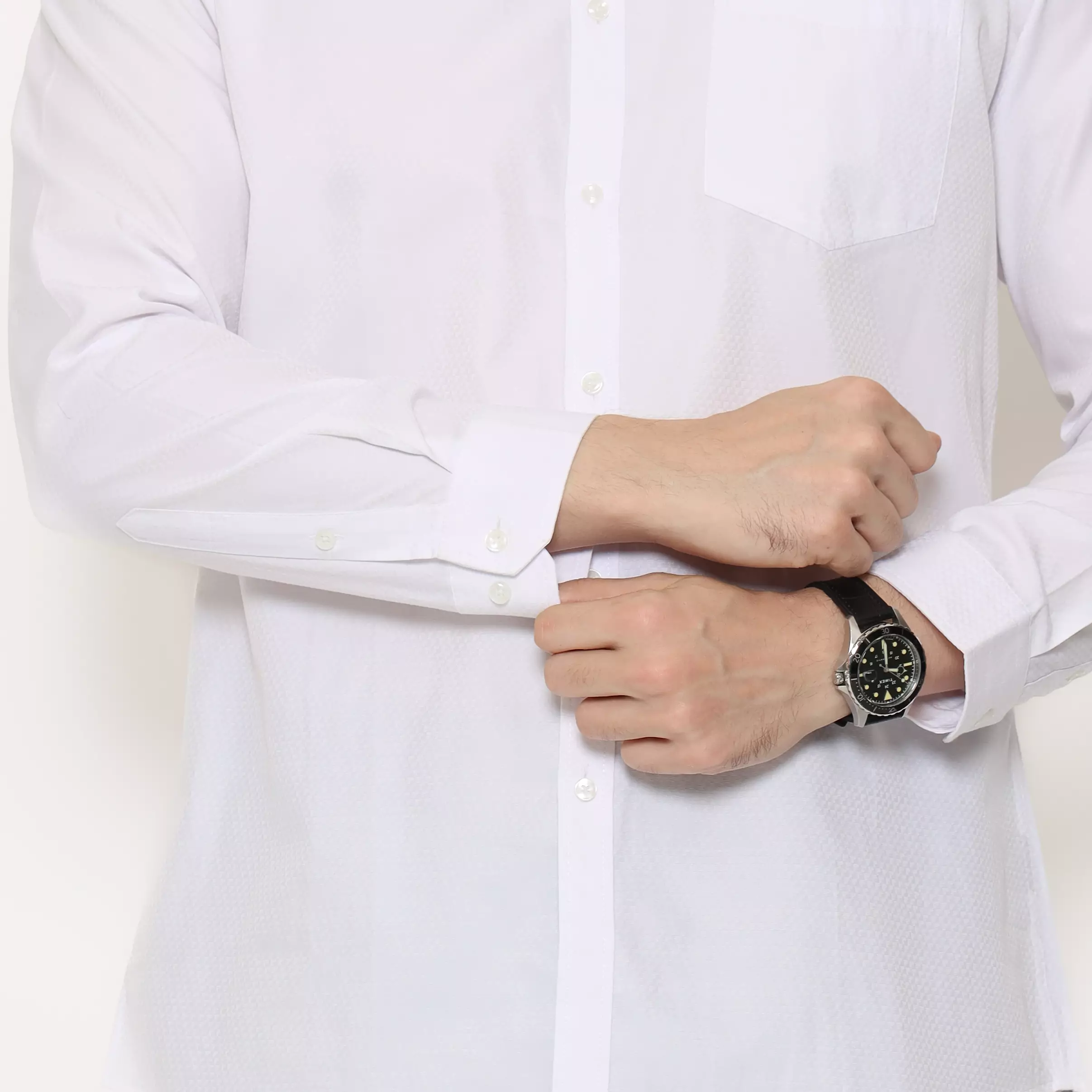 LAWELL CELTIC-MLMF Kemeja Formal Pria Putih Slim Fit Lengan Panjang Cotton Microfibre