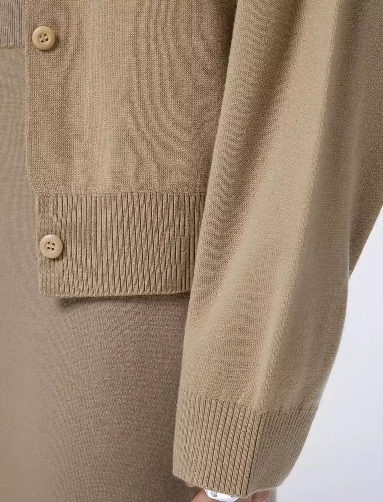 常規短款開襟毛衫