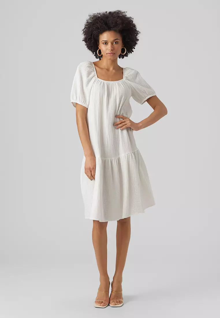 Vero moda best sale linen smock dress