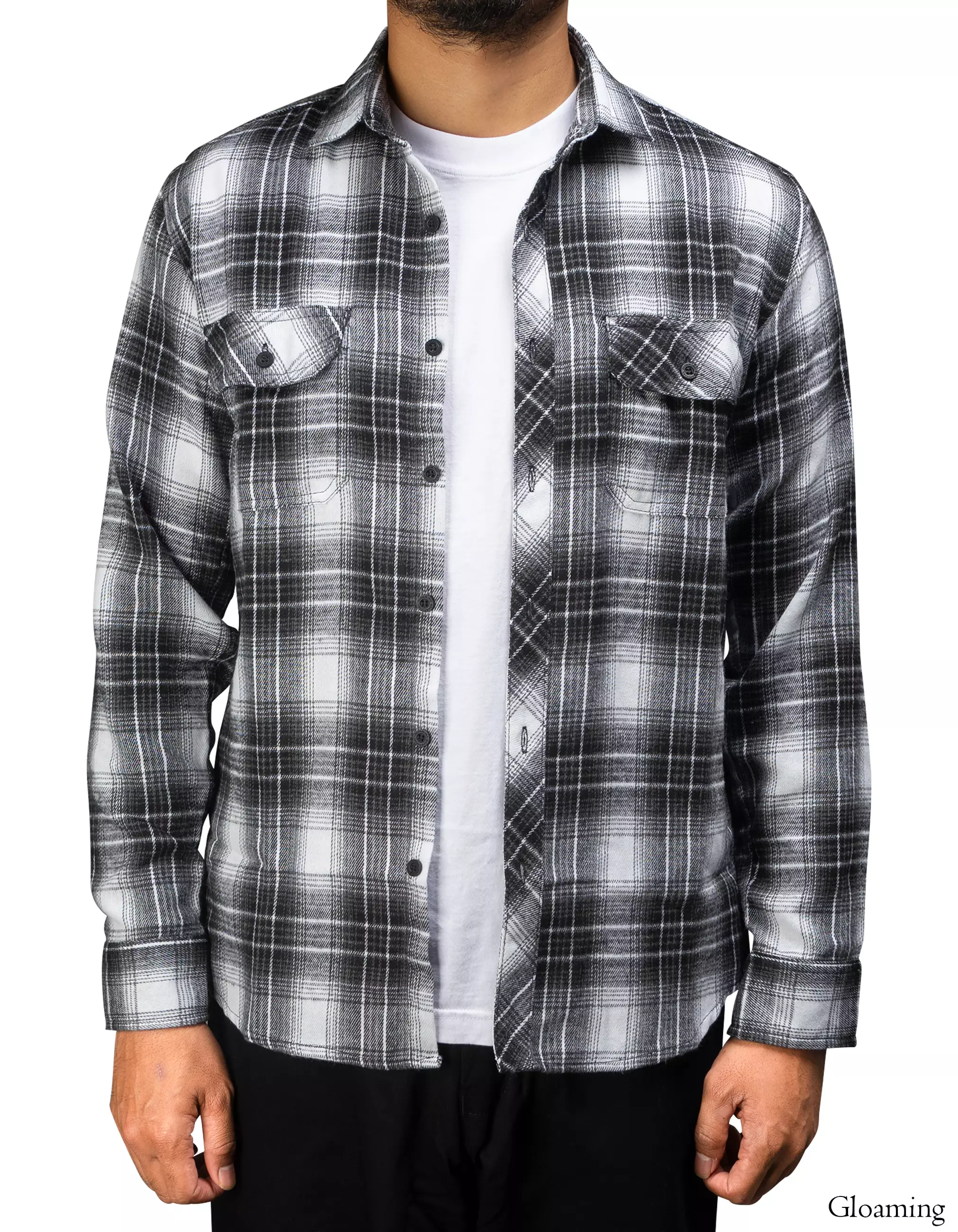 Gloaming Kemeja Flanel Veterano Panjang Floras Pria