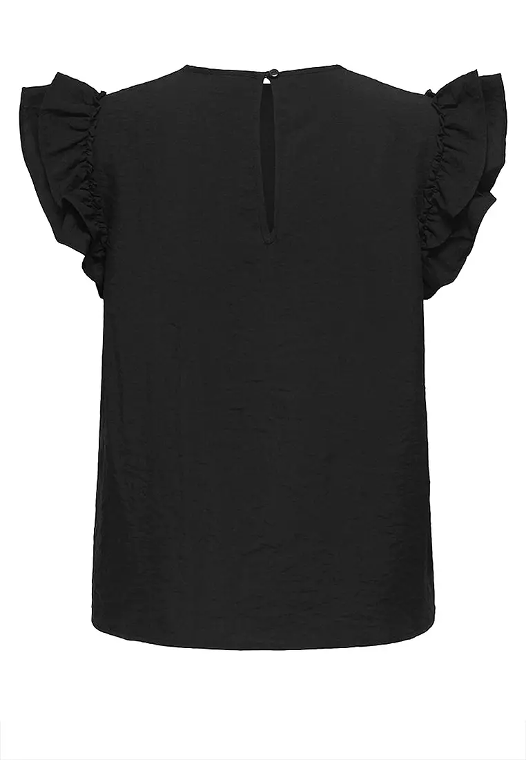 Sleeveless Woven Lace Top