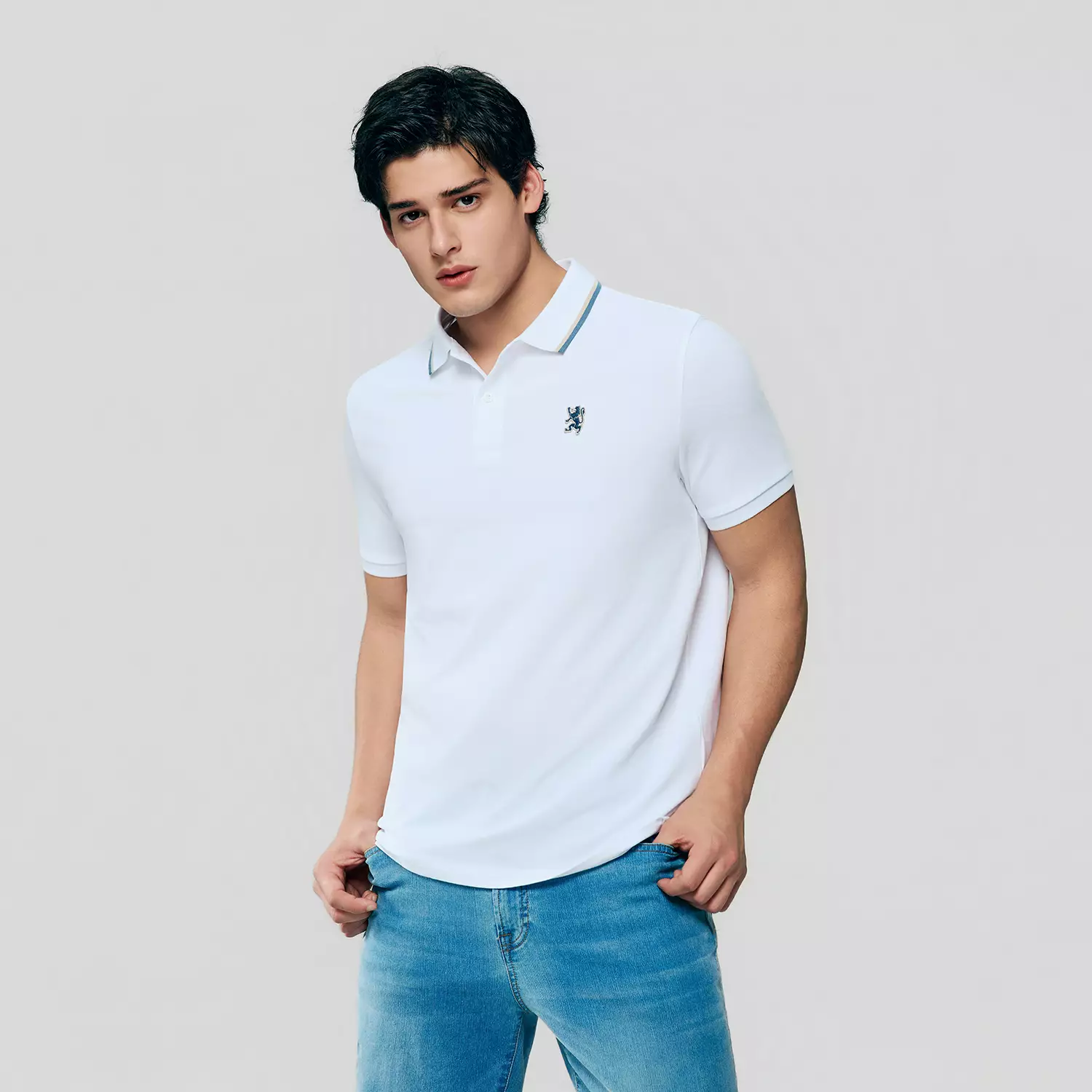 Giordano Men's Small Lion Polo 0101626001