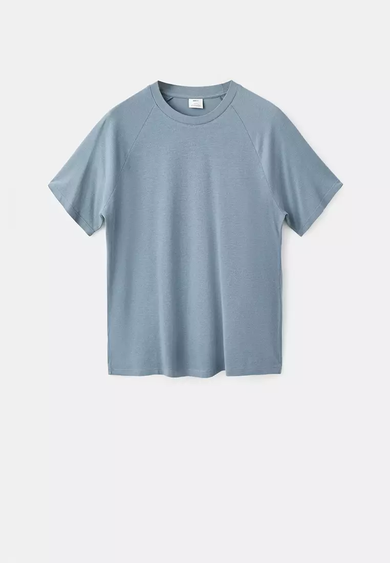 Relaxed-Fit Cotton-Linen T-Shirt